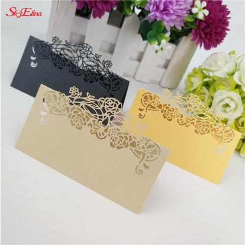 1000Pcs 9*9cm Hollow Table Cards Laser Cut Love heart Shape Seat Paper Cards For Wedding Party Decoration Place Name Cards 6Z