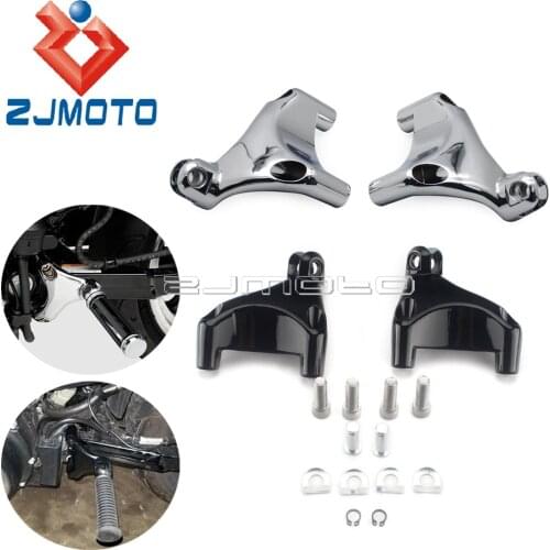 2PCS CNC Foot Peg Foot Pedals Mount Bracket Holder For Harley Sportster XL 883 1200 Forty-Eight Seventy-Two Nightster 2004-2013