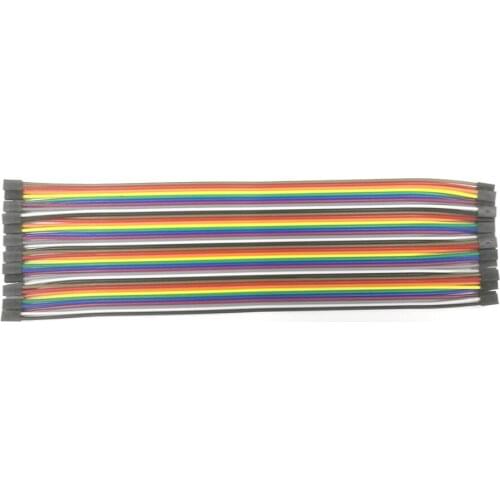 20pcs in Row 40P Dupont Cable 20cm 2.54mm pitch 2P to 2P female wire NEW wholesale price