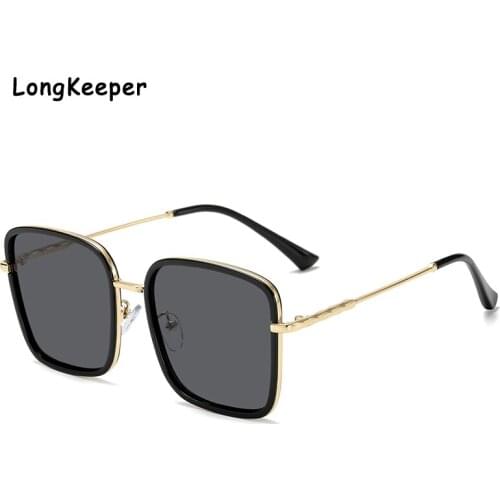 Vintage Oversize Square Women Sunglasses Fashion Personality Gradient Glasses Big Frame Ladies Sun Glasses Oculos de sol UV400