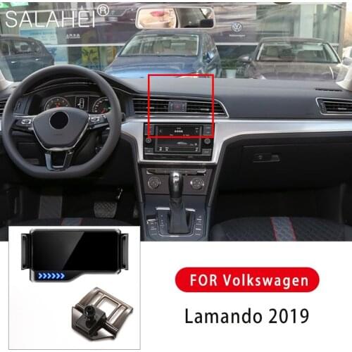 2021Hot Sell Car Smart Electric Locking Mobile Phone Holder For VW Lamando 2019 Air Vent Clip Stand GPS Support Auto Induction