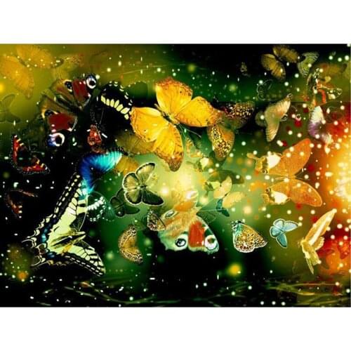 5D full square/round diamond embroidery Beautiful butter painting Cross Stitch handcraft work Rhinestone mosaic home decor l230