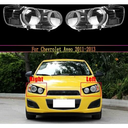 Car Headlamp Lens For Chevrolet Aveo 2011 2012 2013 Car Replacement Lens Auto Shell Cover