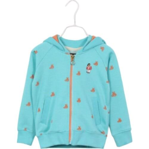 BBD Girls Coat Spring Autumn Cotton Terry Cartoon Hood Long Sleeve Fashion Jacket Kids 3 4 5 6 7 Years High Quality Closures