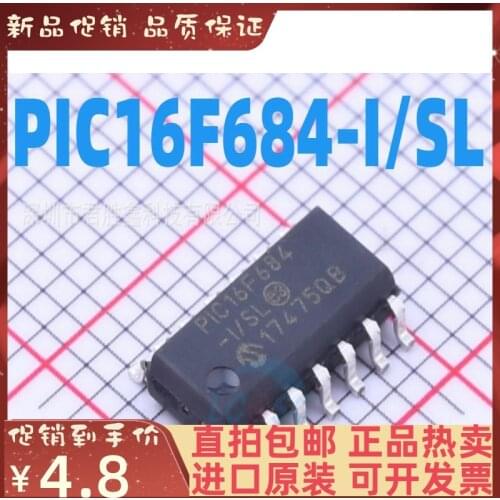 Free shipping PIC16F684-I/SL PIC16F684 8PIC SOP-14 10PCS