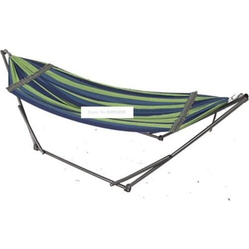 DF-Z04 With Bracket Home Hammock Indoor Outdoor Hammock Rocking Chair Office Lunch Break Folding Chair Swing
