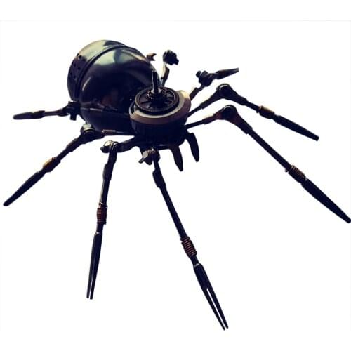 DIY Steampunk Metal Mechanical Steel 3.0 Spider Assembly Puzzle Model Building Kit Toys for Adults Kids Gifts