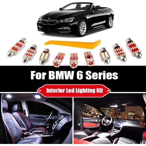 For BMW 6 Series M6 E63 E64 F06 Gran Coupe Convertible Canbus Vehicle LED Interior Map Dome Indoor Light Kit Accessories