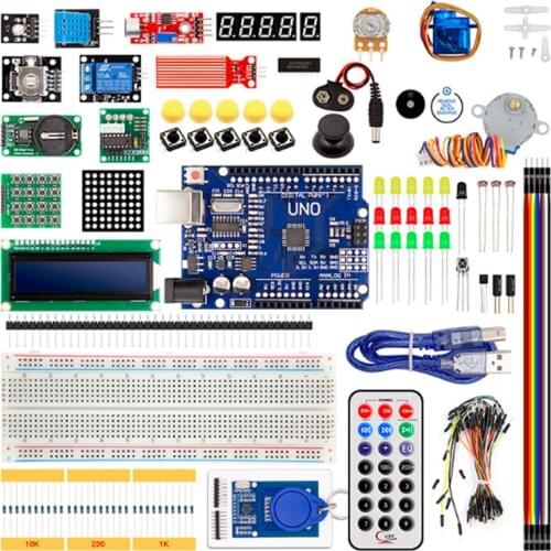 UNO R3 KIT Upgraded version for Arduino Starter Kit RFID Learn Suite Stepper Motor + ULN2003