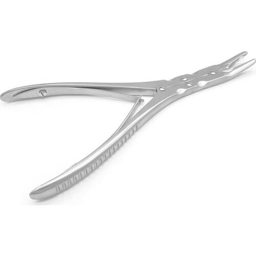 Double-joint rongeur double-bend bone removal pliers orthopedic instruments elbow dental pliers oral dental implant tool