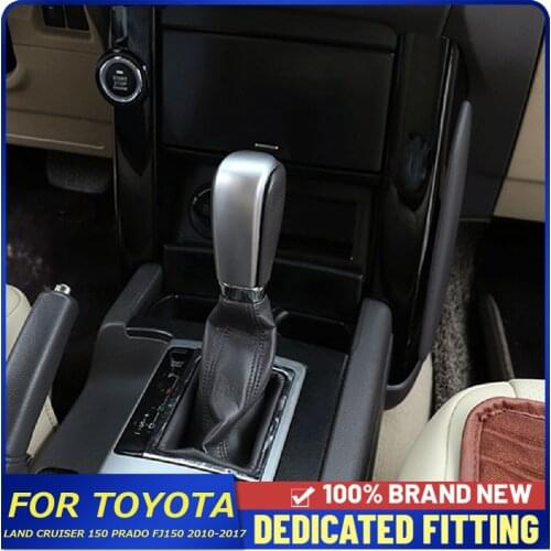 For Toyota Land Cruiser 150 Prado FJ150 2010 to 2017 Gear Shift Knob Cover Front Shook Knob Head Trims Cover