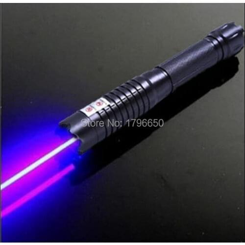 High Power Military 500w 500000m Blue Laser Pointers 450nm Flashlight Light Burning Match/paper/black/burn cigarettes Hunting