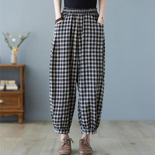 Женские брюки в клетку Uego China At AliExpress