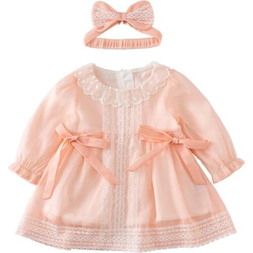 Vlinder Baby Girl Dress Toddler Girl Clothes Newborn Girl Summer Dresses Pink Cotton Dress 6M~24M 2pcs sets FREE SHIPPING