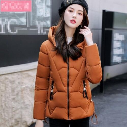 ZB4964 2021 winter cotton-padded jacket bread clothing women students short style thick hooded coat cheap wholesale