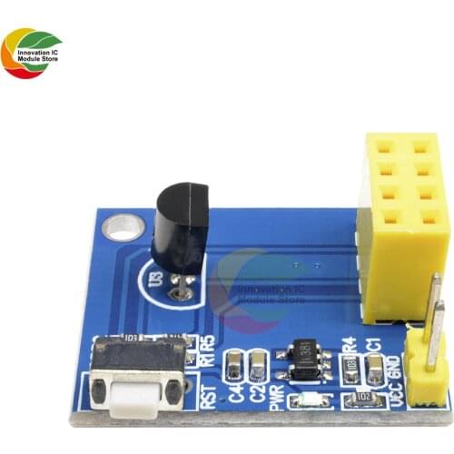 Ziqqucu ESP-01/ESP-01S ESP8266 DS18B20 Temperature Sensor Module NodeMCU Adapter Board For Arduino UNO R3 IOT Wifi Wireless