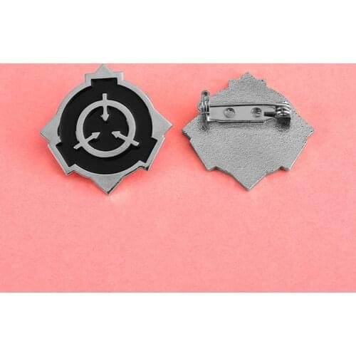 SCP Foundation Badge Cosplay Prop Special Containment Procedures Foundation Brooch Metal Accessories