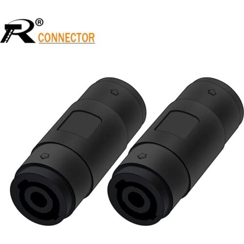 10pc 4Pin Female To Female Speakon Coupler Adapter Audio Cable Connector Speaker Extension Cord Converter