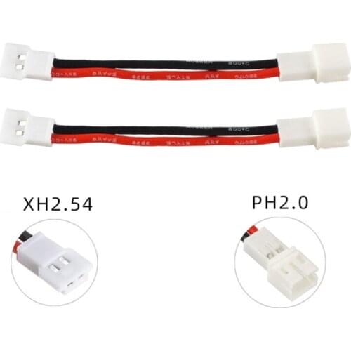 10pcs Battery Cable Wire Connector PH2.0 XH2.54 Male and Female Connector Cables Model Airplane Lithium Battery Charger
