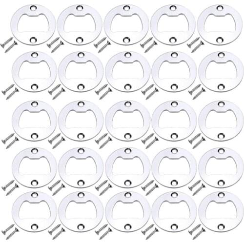 100 Sets of Corkscrew Inserts, Round DIY Corkscrew Hardware Accessories, with Screws-Silver