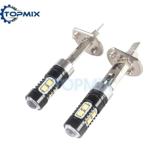 2pcs H1 LED 50W 3030 SMD White car Fog lights Car LED Bulb auto Lamp h1 led high power parking car light source