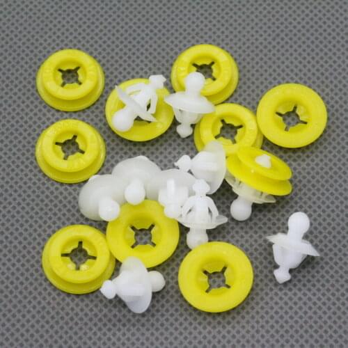 20pcs Fender Liner Retainer Clips Trim Mountings Fastener Screws for Volvo 30698669