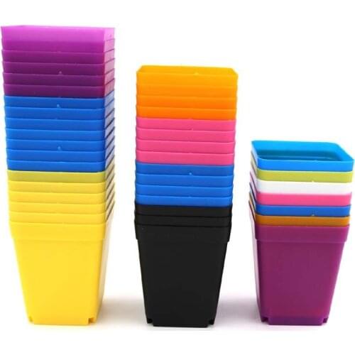 5pcs Seedlings Flower Pots Seed Culture Box Miniature Plastic Box Garden Plant Breeding Gadget Accessories Seedlings