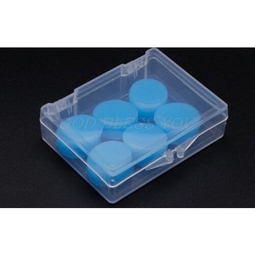 6PCS Earplugs Protective Ear Plugs Silicone Soft Waterproof Anti-noise Earbud Protector Swimming Showering Water Sports