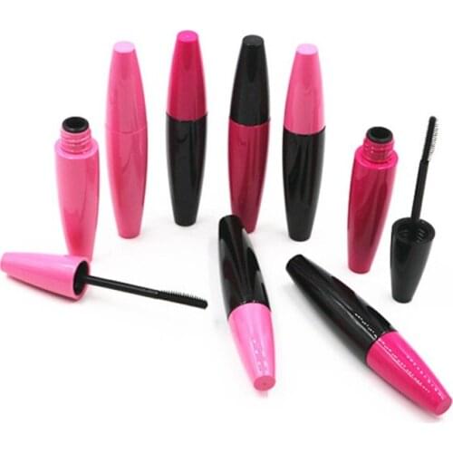Black Mascara Tube Empty Plastic Cosmetic Packaging Container Eyelash Makeup Tool DIY Rose Red Refillable Bottles 50pcs/Lot