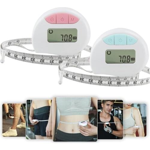 Brand New Digital Waist Bicep Measure Body Circumference Tape Measure w/ Auto-Locking and Retractable