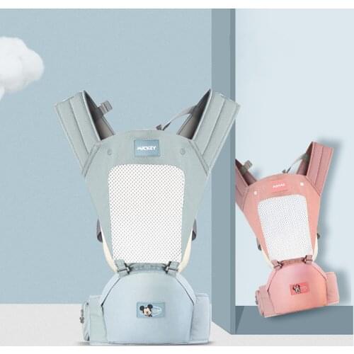 Disney Ergonomic Baby Carrier Infant Kid Baby Hipseat Sling Front Facing Kangaroo Baby Wrap Carrier for Baby Travel 0-36 Months