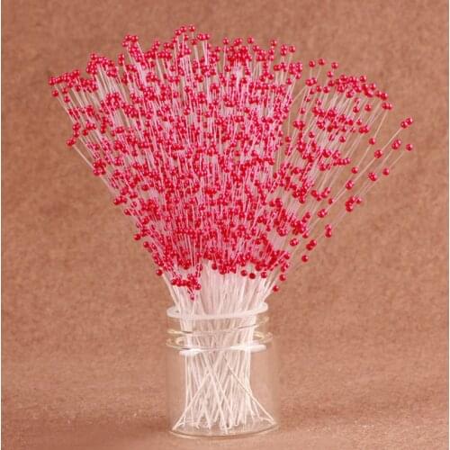 200pcs DIY Garland Artificial Pearl Beads Wedding Decoration Home Party Supplies Bride Bouquet Hair Accessories Fake Flower