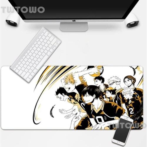 Haikyuu Large Size Custom Computer Mouse Mat Soft Anti-slip Lovely Art Natural Rubber Gamer Mice Pad Laptop MousePads MousePad