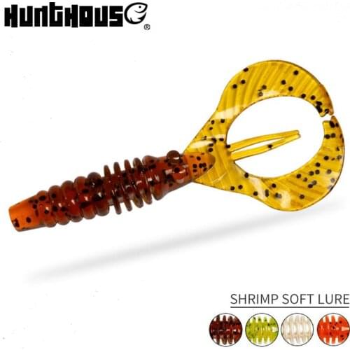 Hunthouse fishing soft lures Rage Tail Craw lure 5pcs/bag PVC 83mm 3.9g pike lure bass for swimbait fake bait silicone pesc
