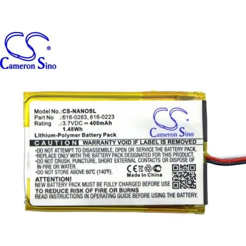 CameronSino for iPOD Nano 2GB 4GB 616-0223 616-0224 616-0283 battery