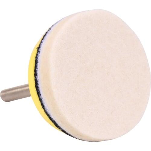 11Pc 50mm Round Polishing Wheel Wool Felt Buffing Polishers Pad Buffer Tools for Metal Marble Bench Grinder Tool