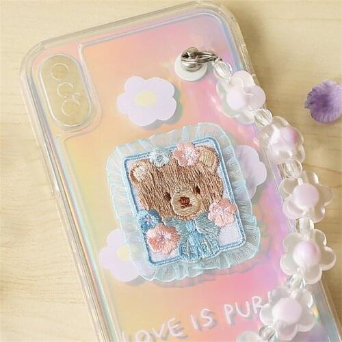 Maxsin 1 Pc High Quality Embroidered Cute Animal Sticker Lace Flower Patch Iron On Clothes Garment Decoration Accessories DIY