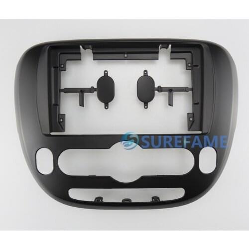 9 inch Car Fascia Radio Panel for KIA Soul 2013-2019 (Auto A/C) Dash Kit Install Facia Console Bezel Adapter 9inch Plate Trim