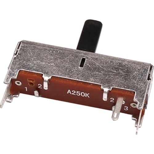 Durable 1 Piece Guitar Effect Pedal Slide Potentiometer A250K 36 x 34 x 8mm