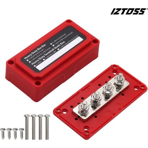 Hardware Tool Accessories Red Shell Bus Box M8 Specification 300A High Current 48V Bus BUSBAR Tool Accessories