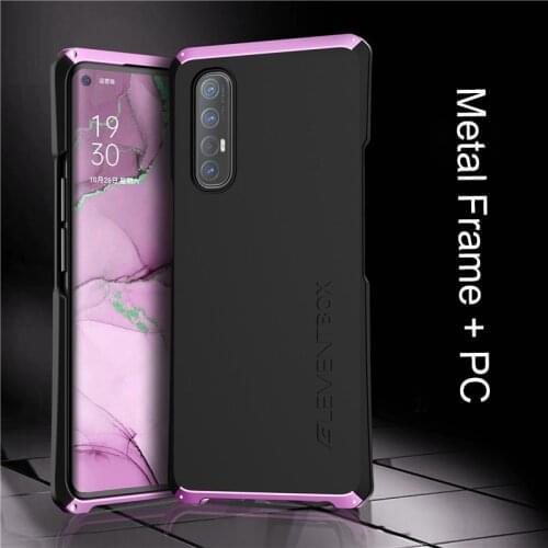 Shockproof Metal Armor Phone Cover For OPPO Reno 3 Pro 2 Reno 10X Zoom Case Luxury Aluminum Full Cover For OPPO Reno 3 Pro Funda