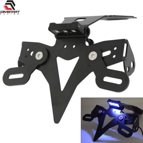 QMSTART Racing Led Rear License Plate Frame Holder Fender Eliminator For SUZUKI GSXS750 GSXS750Z GSX-S 750 Z GSXS 750Z 2017-2021