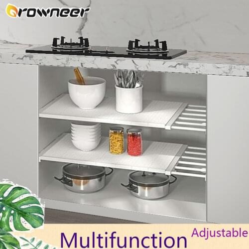 Adjustable Cabinet Shelf Wall Mounted Wardrobe Rack Multifunction Space Saving Storage Holder Colorful Closet Home Organizer