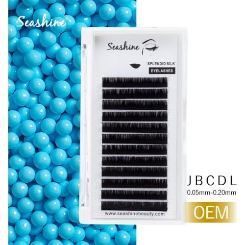 Seashine Mink Eyelash Extension Russian Volume Lashes Individual Lashes J B C D L CC DD Curl 0.18 Thickness Individual Eyelashes