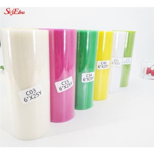 Red Tulle Roll 15cm 25Yards Roll Fabric Spool Tutu Party Birthday Gift Wrap Wedding Decoration party supplies 8Z SH759