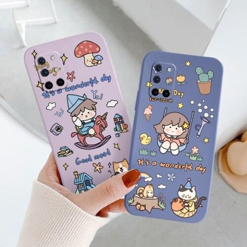 Little Girl On A Swing Liquid Silicone Case For Oneplus 8t 9 9pro 9r pro Ultra Thin Soft Phone Cover Case