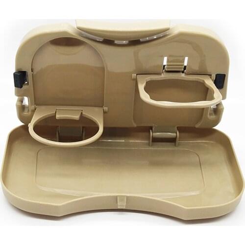 Folding Car Back Seat Table Plastic Drink Food Rack Cup Holder Tray Stand Desk S55