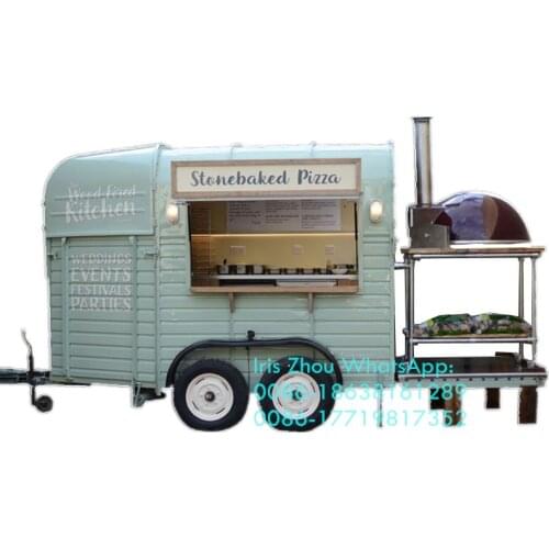 Custom small Europe standard concession fast food trucks horse box mobile food trailer