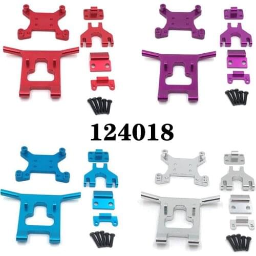 WLtoys 124018 RC car upgrade parts Metal Front rear bumper front rear shock mount