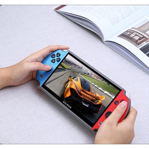 X12 Plus New Video Game Console 7inch LCD Double Rocker Handheld Retro Game Console Built in 1000 Games 16GB Game Controller
